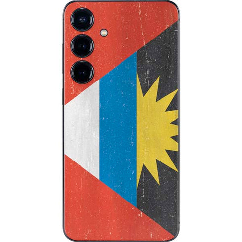 Antigua and Barbuda Flag Distressed Galaxy S25 Skin
